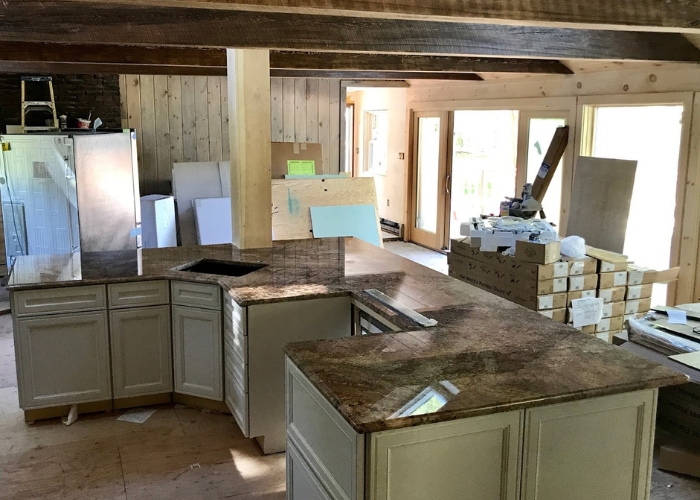 Custom-cut granite countertops, perfectly tailored for your space.